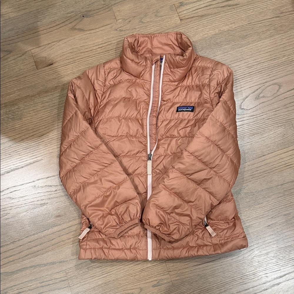 Patagonia Tan Quilted Jacket, Girls Size 7/8